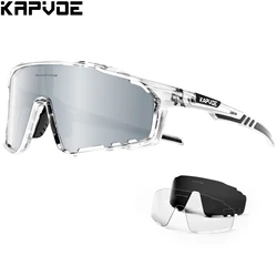 KAPVOE Bicycle Cycling Glasses Bike Cycling Sunglasses UV400 Polarized Sports Goggles Outdoor Golf Eyewear Fishing Glasses