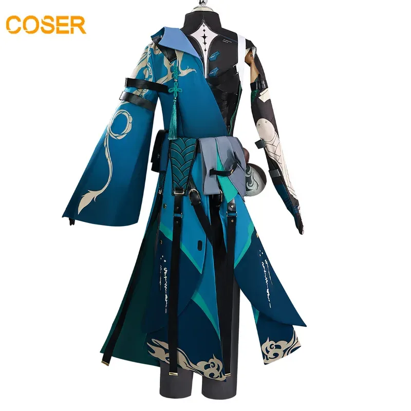 CyAnime Wuthering Waves Jiyan أزياء تنكرية باروكات بدلة موحدة لحفلة الهالوين لعب الأدوار للرجال