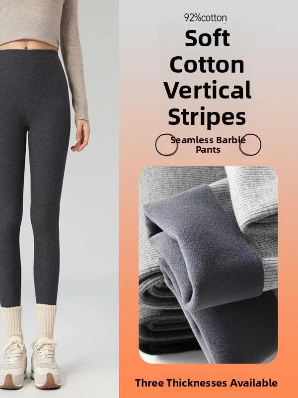 High Waist Fce Lined Yoga Pants Women's Tight Fit Elastic Warm Base Layer Trousers Autumn Winter New Sle Cotton Spandex