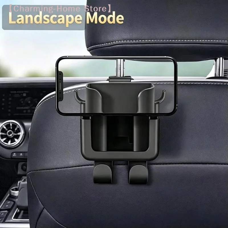 【M】Multifunctional Cup Holder Back Row Hook Car Seat Back Storage Rack Cup Holder Phone Holder