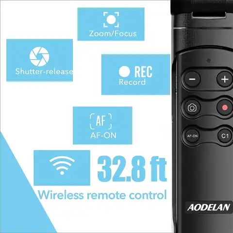 AODELAN Trådlöst stativ för Sony med fjärrkontroll för stillbilder, video och vloggning för Sony ZV-E10 A6700 A7IV 8 best sales Sony Handycam - №3