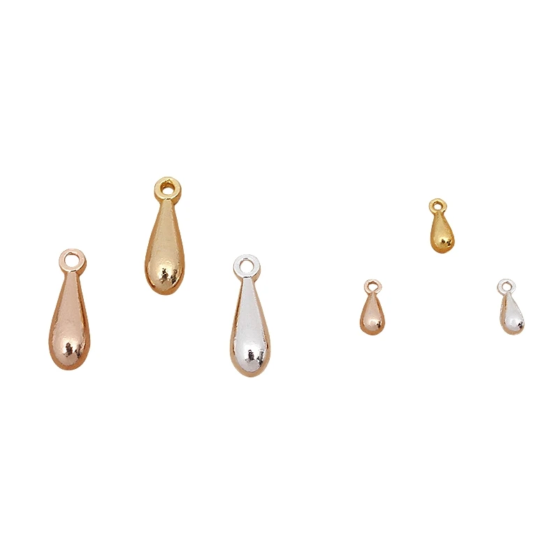 

BoYuTe Water Droplet Shaped End Bead Charms Diy Jewelry Accessories Handmade Alloy Materials