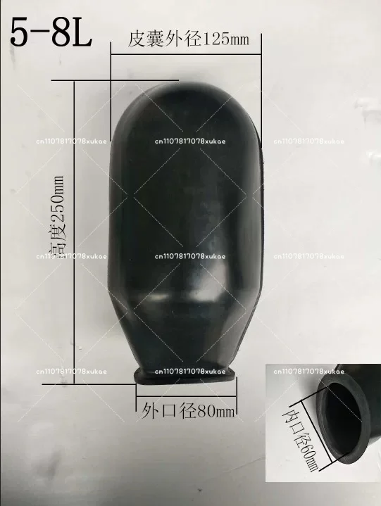 Rubber Bladder Pressure Tank 8L-100L Water Storage Tank Full Self-Priming for Cold & Hot Water Pumps