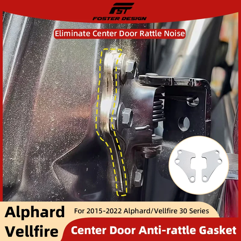

Center Door Anti-Rattle Gasket For Toyota Alphard Vellfire 30 35 Series Car Door Metal Gaskets Noise Reduction Accessories