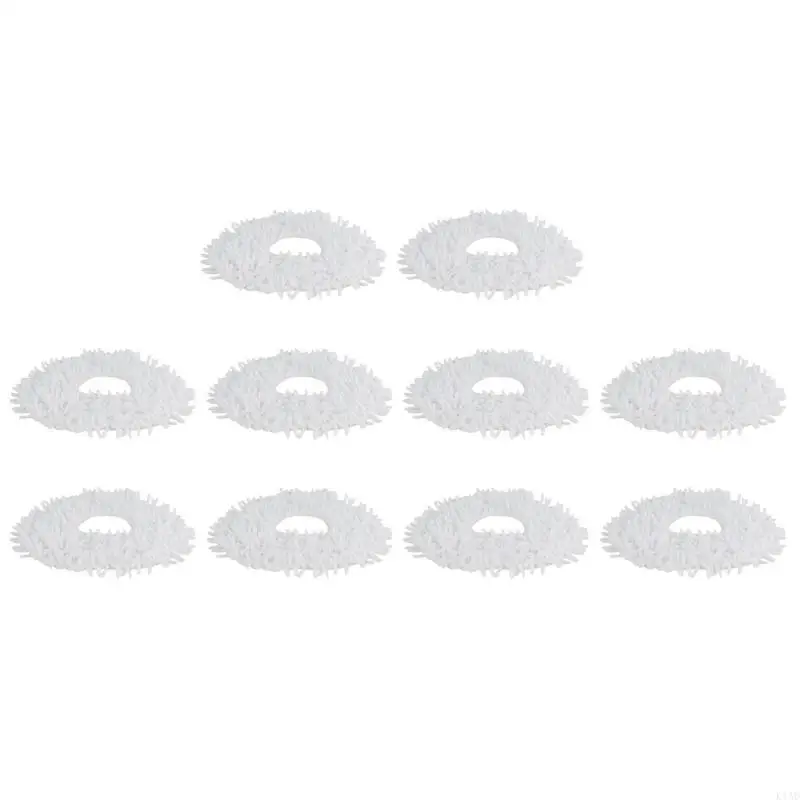 k1ad 10pcsホームクリーニングロボットのためのモップリフィルを簡単に交換する