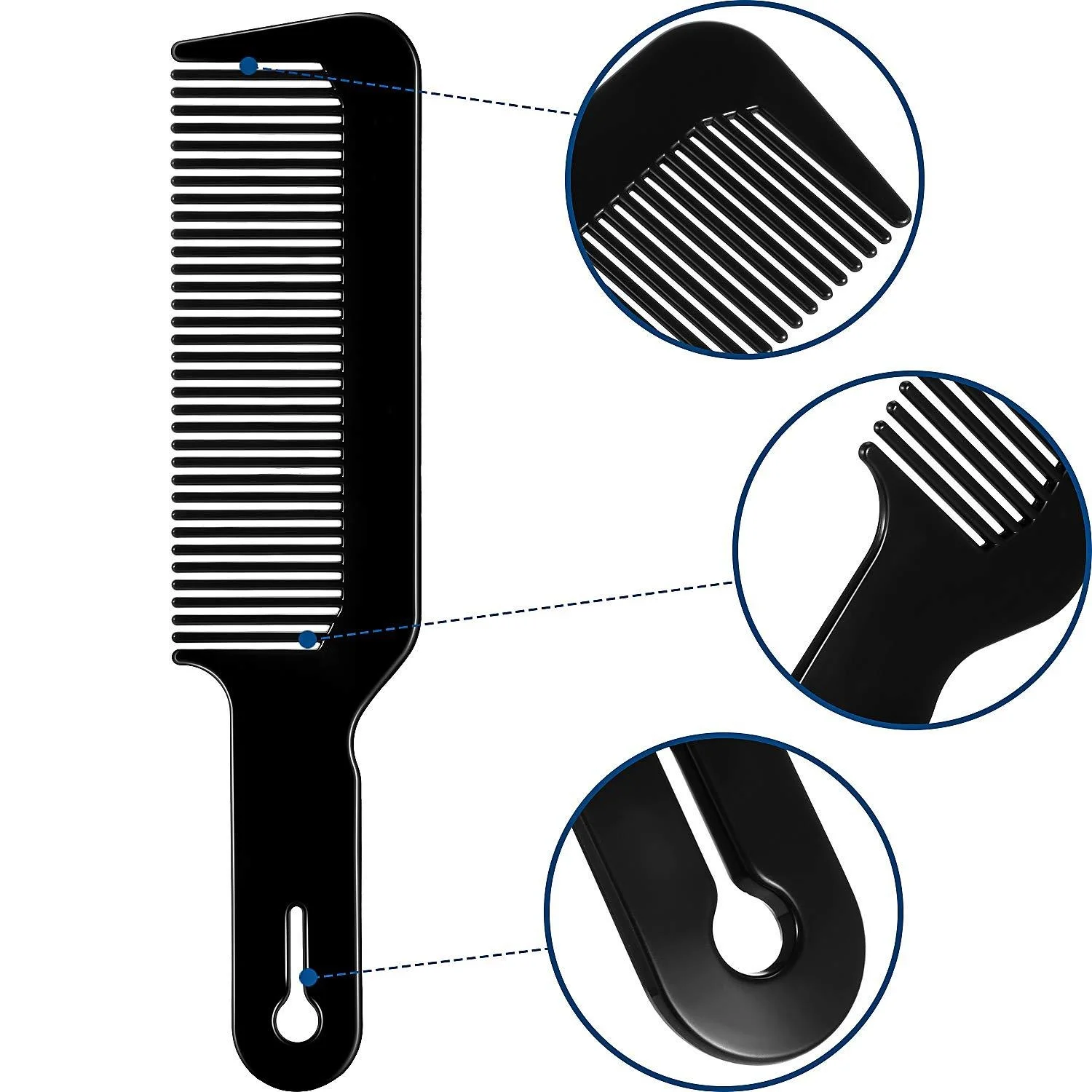 Hairdressing Haircut Comb Portable Oil Head Clipper Comb Wide Tooth Flat Top Comb Heat Resistant Hairdresser Hair Styling Tool