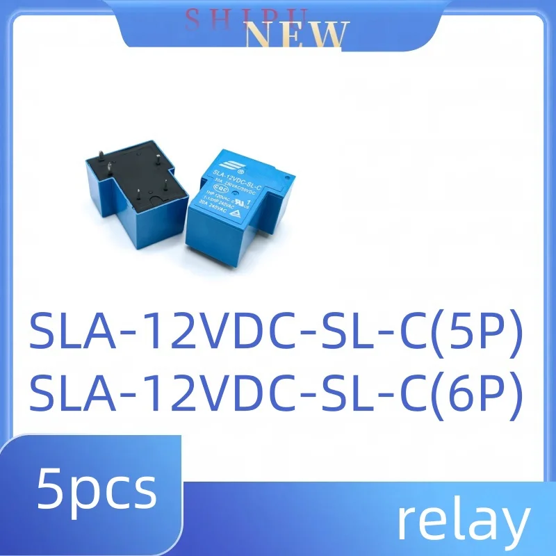 

5pcs relay SLA-12VC-SL-C 5P/6P A set of conversion 30A5 pin /6 pin