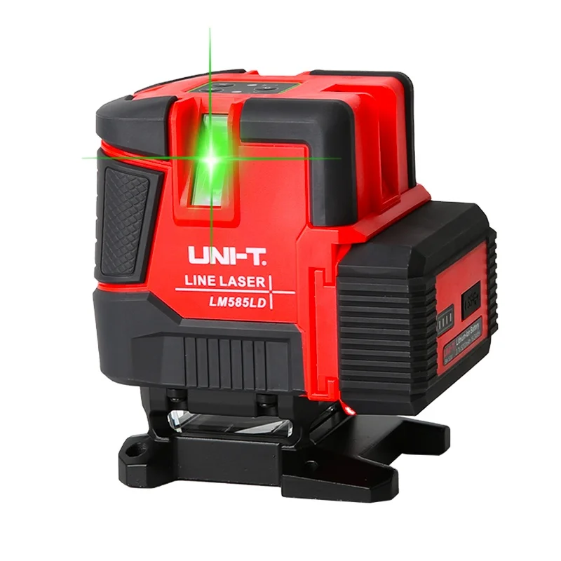 

UNI-T LM585LD Laser Level 8 Lines Green Line Self Leveling Remote Control Horizontal Vertical Cross Green Beam Laser Leveler