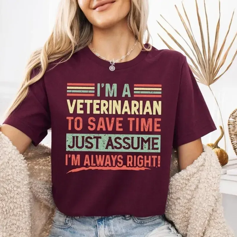 Veterinarian T Shirt I'm a Veterinary Graduation Vet Tech SweaT Appreciation for Women