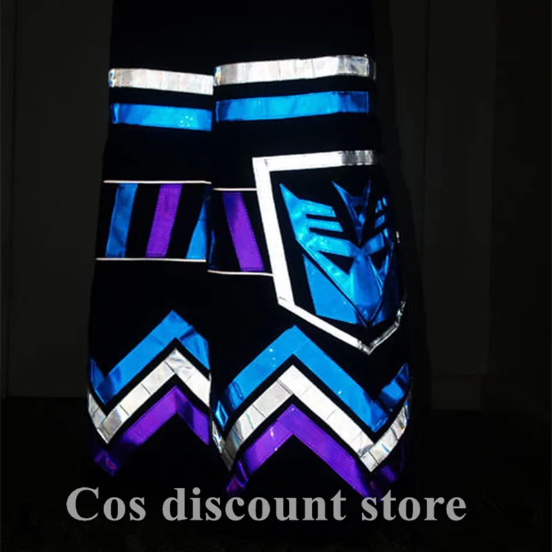 

Women Men Cool Pattern Night Vision Ghost Walk Costume Reflective Pants Shuffle Ghost Dance Pants Luminous Pants Casual Trousers