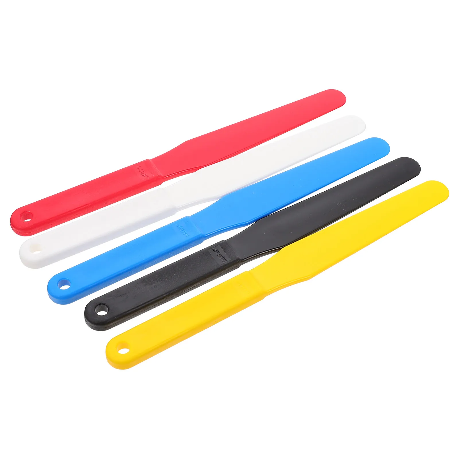 5Pcs Plastic Oil Painting Spatulas Screen Printing Shovels Random Colors Lightweight Portable Color Mixing Paint Tools