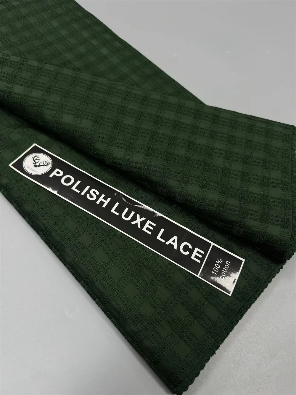 2027 Pure Color 100% Cotton Lace African Fabric High Quality Swiss Voile Polish Lace Cotton Fabric For Men And Women Dress Cloth