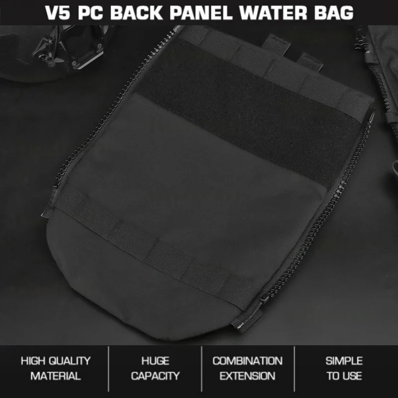 

V5 PC Back Panel Water Bag | MOLLE Compatible Leak-Proof Design For Tactical Vest Accessories | Wilderness Adventure Accessories