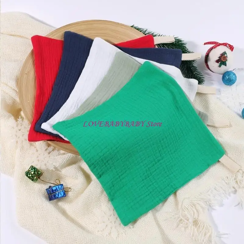 5 ชิ้นผ้าขนหนูสี่เหลี่ยมจัตุรัสสำหรับเด็กทารกการดูแลทารกแรกเกิดปากเช็ดผ้าที่ใช้ซ้ำได้ 4xbc