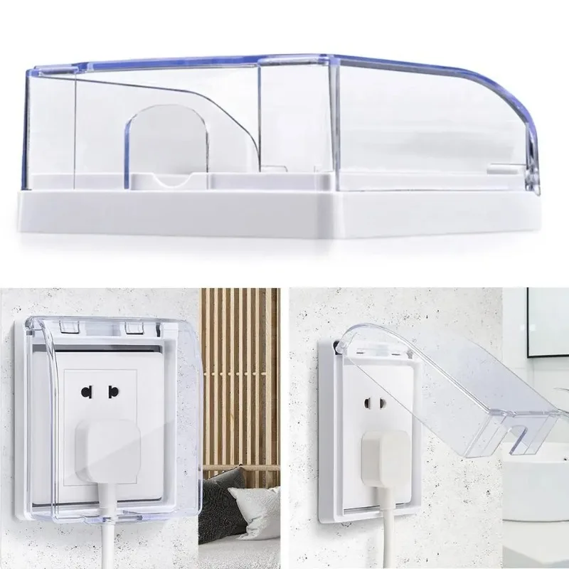 Waterproof 86 Type Electric Plug Cover Splash-Proof Box Protector HomeSwitch  PowerProtective Cover