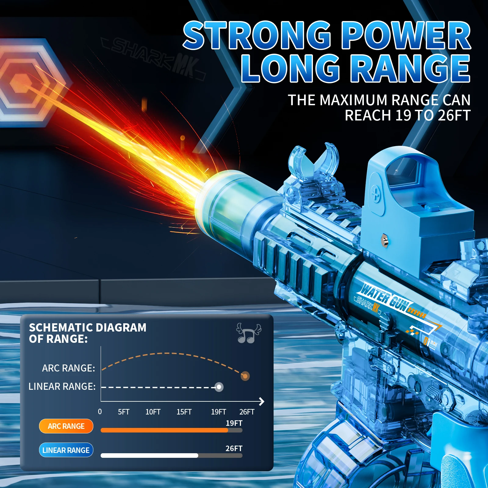 بخ أوتوماتيكي مع مسدس مسدس واقعي كمامة لهب الصيف في الهواء الطلق شاطئ حمام سباحة لعبة مسدس مياه كهربائي