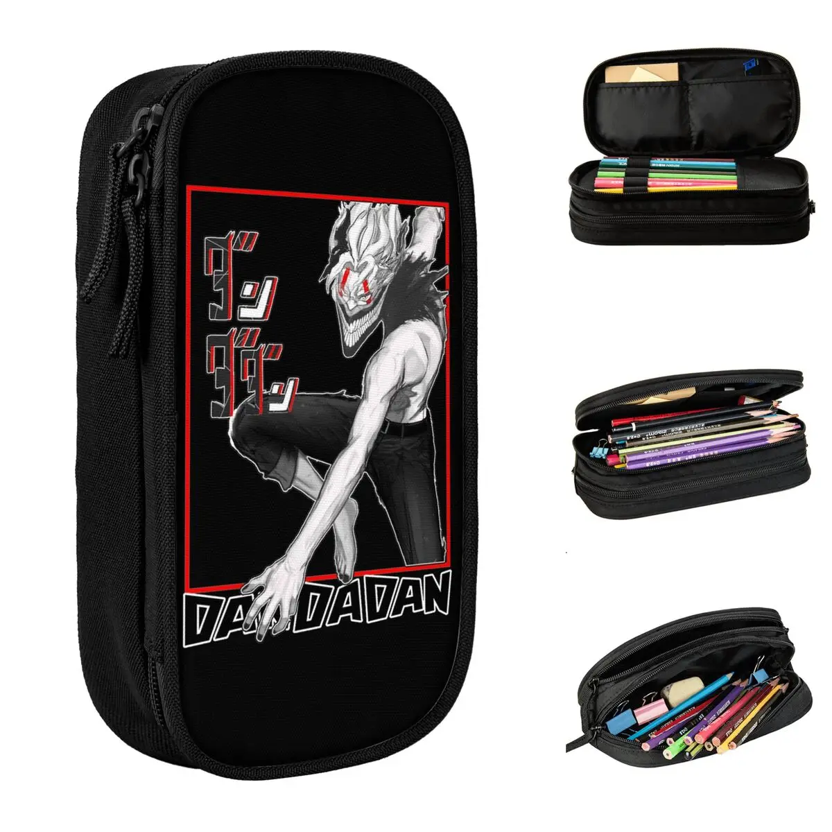 Dandadan Okarun Active Pencil Cases New Pen Box Bag Girl Boy Large Storage School Supplies Cosmetic Pencilcases