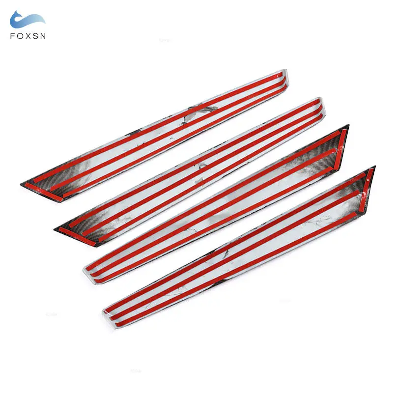 For BMW X3 F25 X4 F26 2011 2012 2013 2014 2015 2016 2017 Door Panel Window Strips Cover ABS Carbon Style Trim Inner Accessories