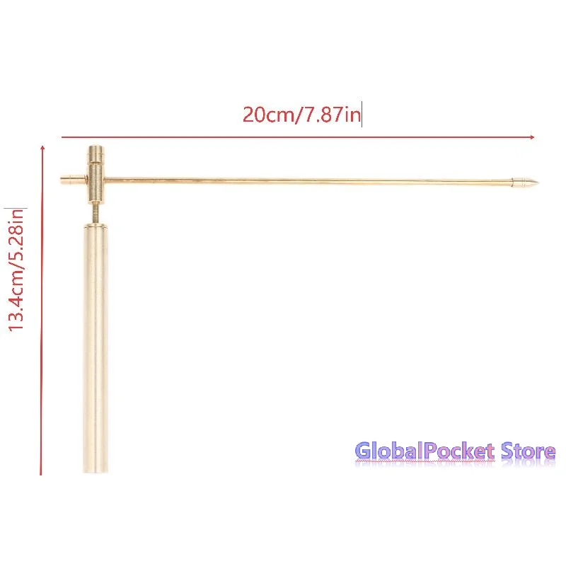 Brass Dowsing Rod With High Sensitivity And Storage Box Perfect For Water Divining Treasure Hunting Spiritual Energy Healing Use view 6