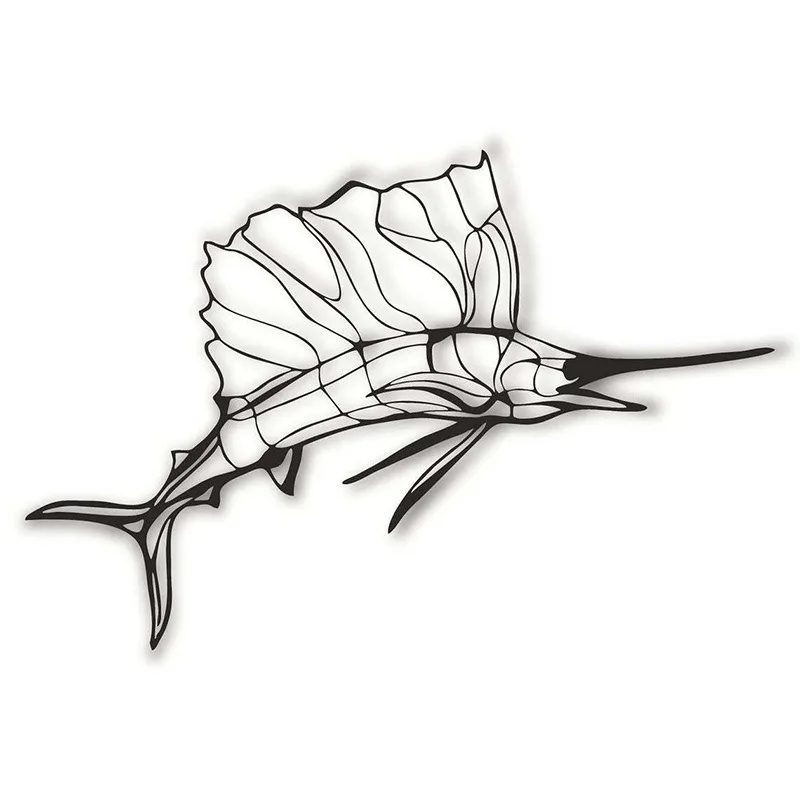 

Shark stainless steel art decoration home bar decoration with wall hanging