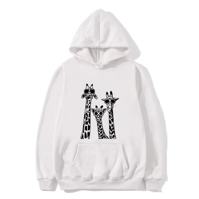 

Funny Giraffe Graphic Hoodie Men's Fashion Oversized Streetwear Male Casual Soft Fleece Cotton Hoodies Unisex Loose Tracksuit