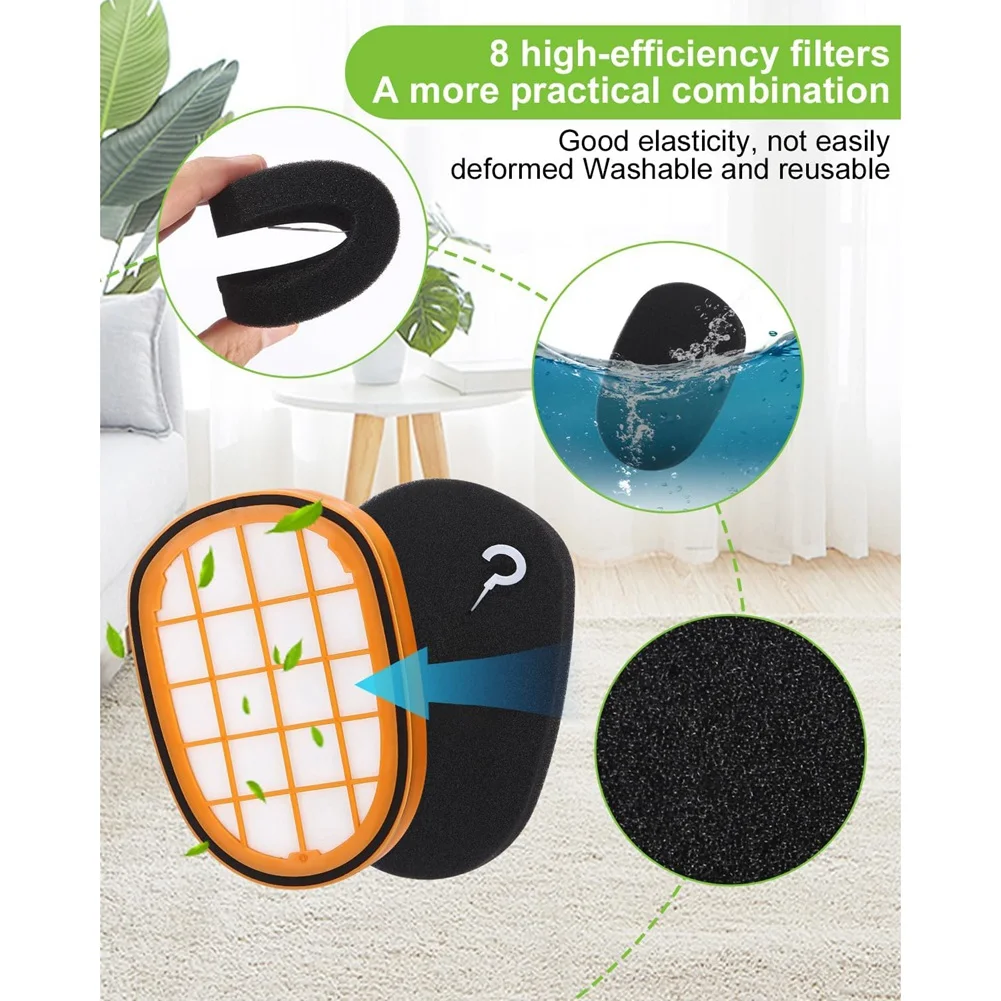 

*AA60I 9 шт. HEPA-фильтр для Philips FC6822 FC6823 FC6827 FC6908 FC6906 FC6904 FC6720 запасные части для пылесоса фильтр
