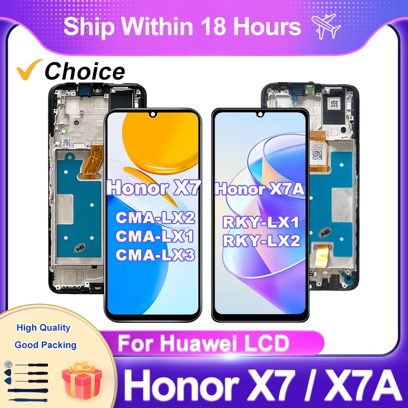 New For Huawei Honor X7 LCD CMA-LX2 CMA-LX1 CMA-LX3 LCD Display Touch Screen Digitizer For Honor X7A RKY-LX1 LCD Replace Parts