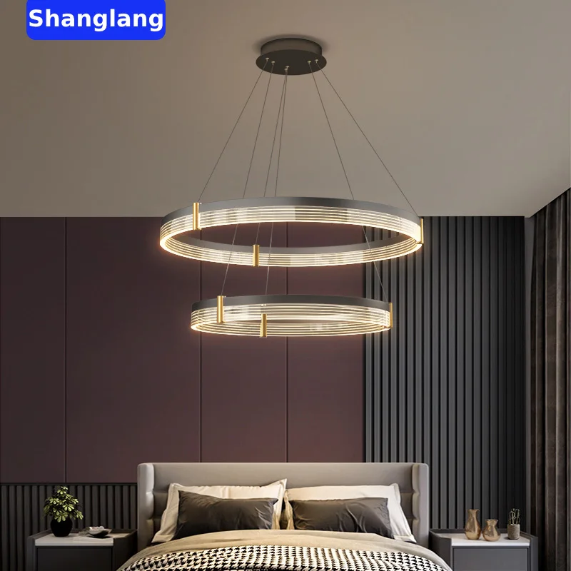 Simple Modern LED Chandelier Light Luxury Creative Nordic Bar Small Chandelier Dining Room Bedroom Living Room Lamp Hall Lamps