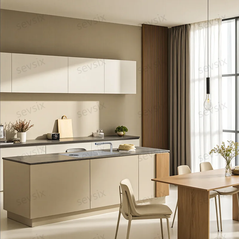 High-End Minimalist Silver Concealed Kitchen Sink – Seamless Flush-Mount Installation Corrosion-Resistant 304 Steel