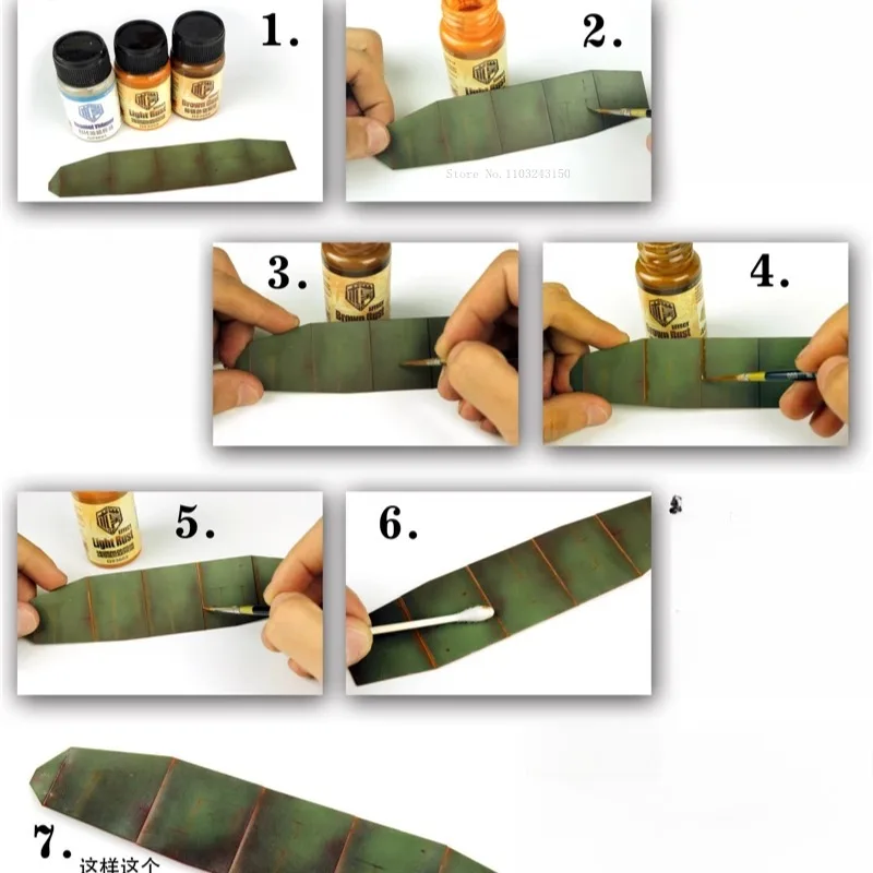 40 مللي/زجاجة نموذج حرفي تأثير لون الصدأ السائل الطلاء وصمة عار تنظيف مسح الملحقات DIY بها بنفسك الإطارات نموذج الديكور التربة الصباغ