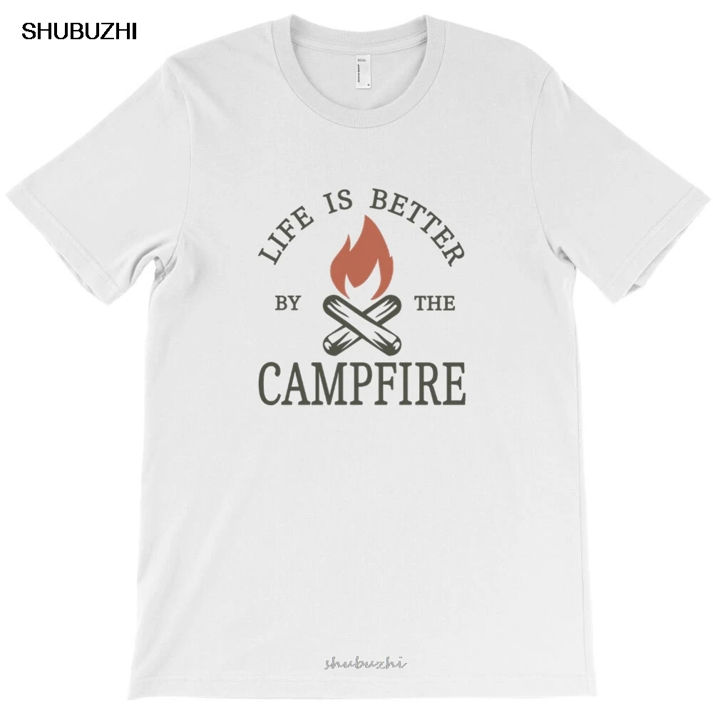 Life Is Better By The Campfire T-Shirt Bra Keep Calm and Walk Personalized Mens Big Size Orangic Cotton Short Sleeved T Shirt