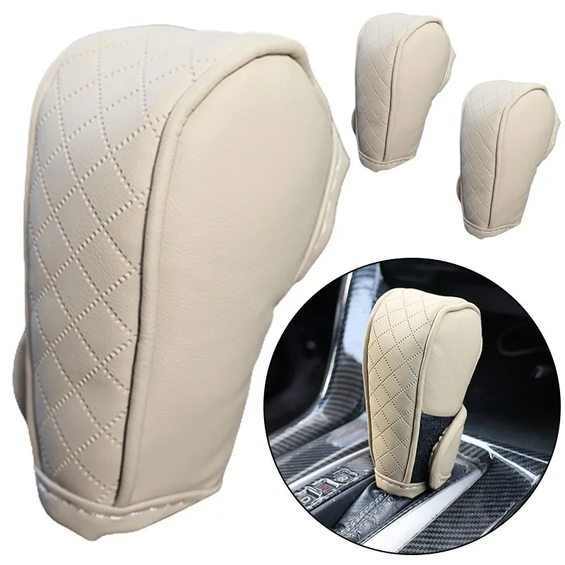 

Universal Gear Protection Cover PU Leather High Quality Breathable WaterProof Handle Cowhide Gear Cover Auto Interior Decoration