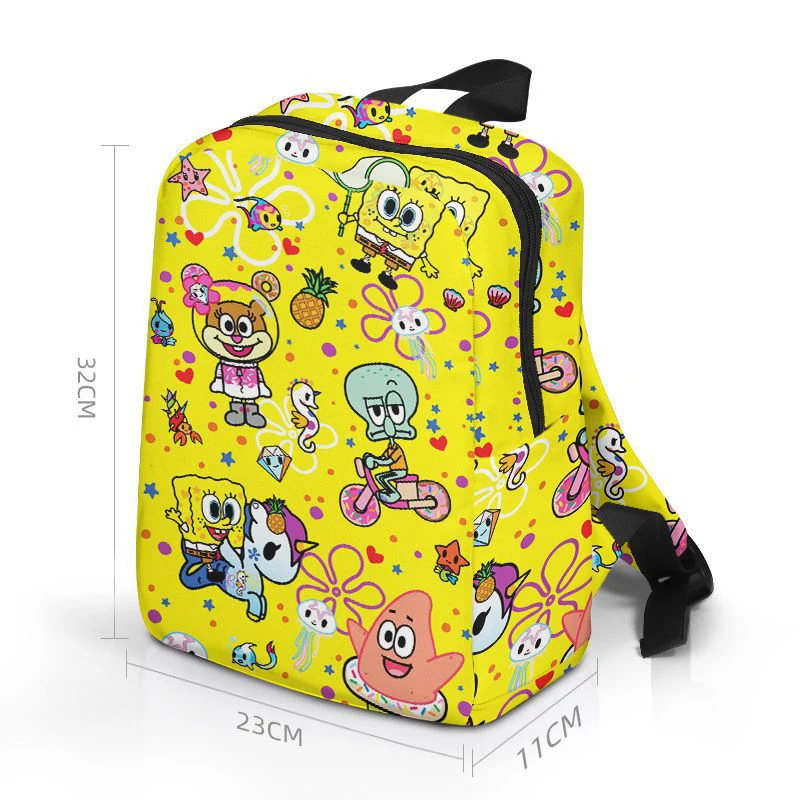 SpongeBob Patrick Star zaino Cartoon Anime borsa a tracolla ragazzi borse da viaggio in Nylon di grande capacità borsa per cancelleria per studenti