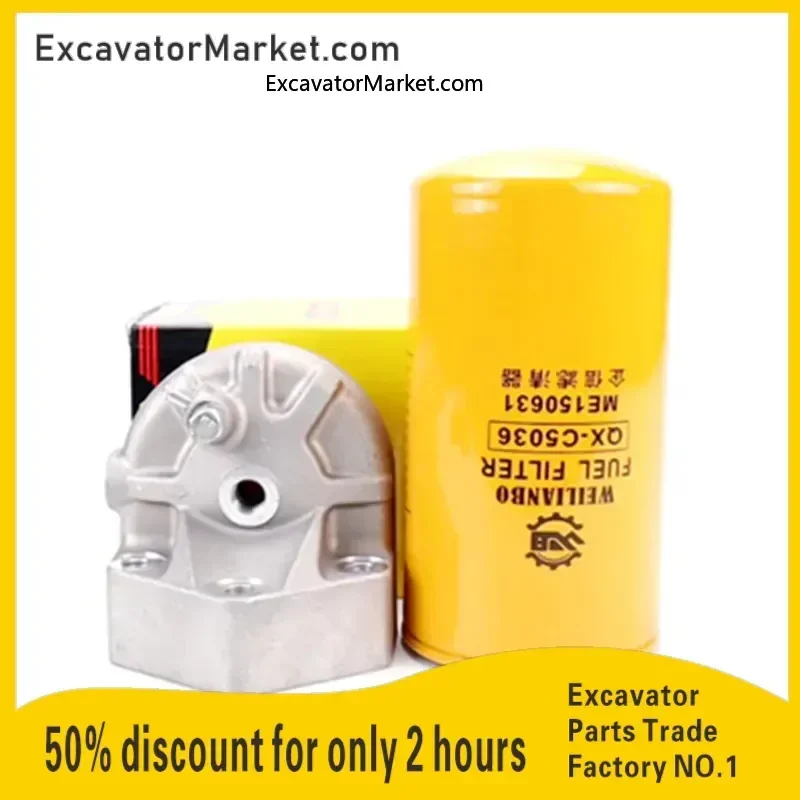 

For Excavator Sany SY365 385 465 485C-9 Diesel Filter Assembly Diesel Seat Base Maintenance Filter excavator Spare