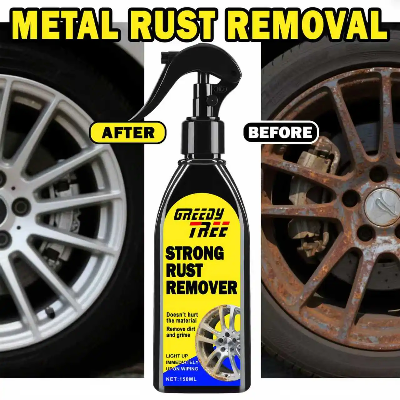 Powerful Car Wheel Cleaner | Stain Removal and Polishing, Iron Powder Rust Remover, Aluminum Alloy Restoration, Metal Quick