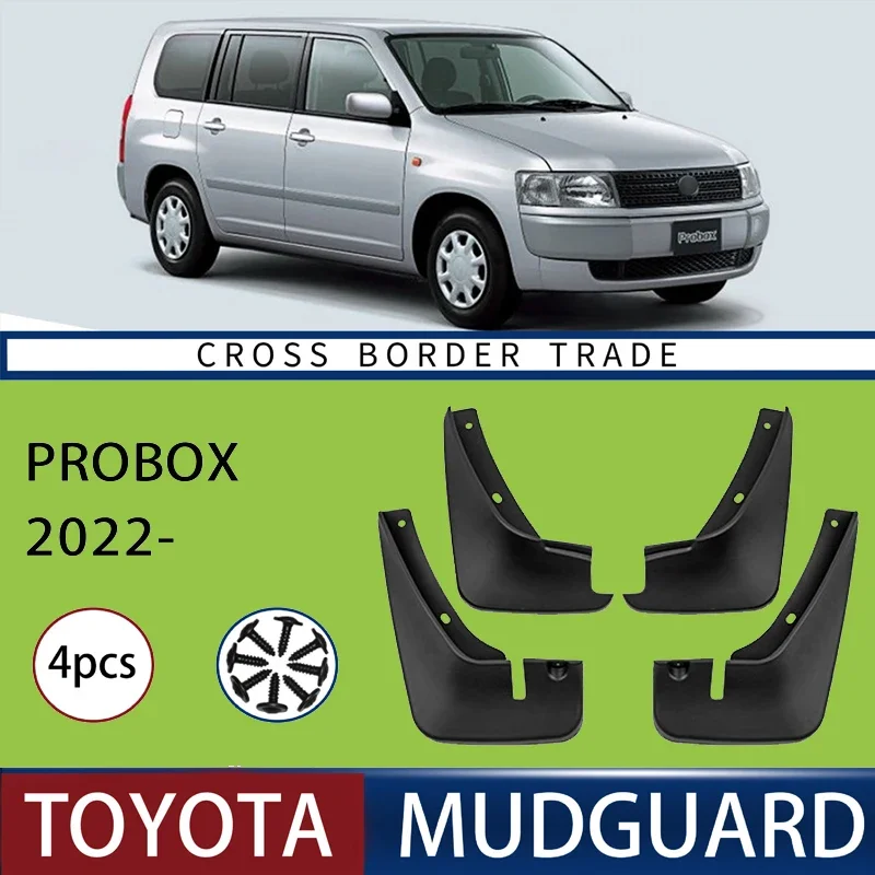 

For Toyota Probox 2002 Automotive Tire Mudguard Waterproof Splash Proof 4pcs Accessories
