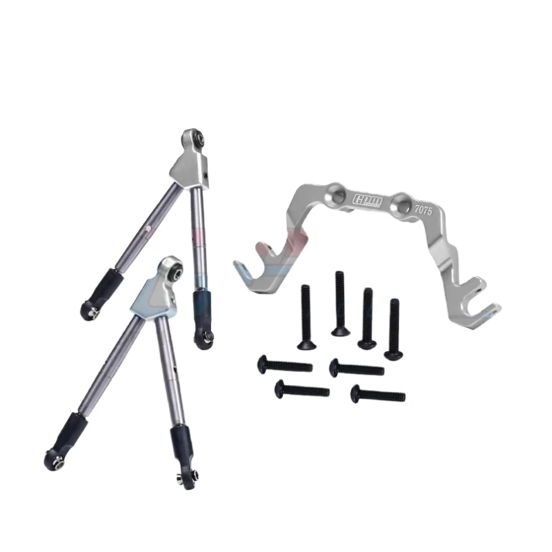 Scale 1/10 Aluminum Tie rods + fix Bracket, TRAXXAS 1/10 SLASH 4X4 LCG 68086, Rc car upgrade parts