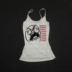 Sexy y2k Stil ästhetische Vintage Tank Top schlanke Grunge Frauen Cartoon Print Crop Top Streetwear 2000s ärmellose Leibchen heißes Mädchen