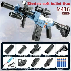 M416 Electric Kids Soft Bullet Toy Gun Foam Dart Blaster Rifle Sniper Shooting Game Air Gun Launcher Child Outdoor Toys for Boy