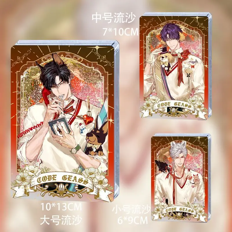 

Аниме Love and Deepspace Zayne Sylus Rafayel Рождественский акриловый струящийся зыбучий песок подставка Маджонг сувенир косплей подарок на день рождения