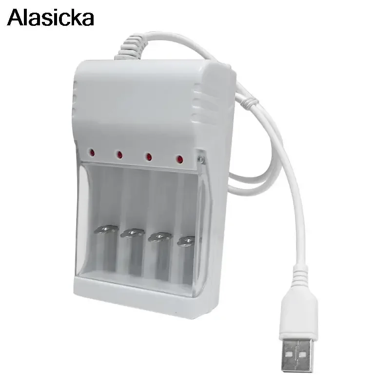 Battery Charger 4 Slots With EU Cable For AA/AAA Rechargeable Batteries Charger For Remote Control Microphone Camera