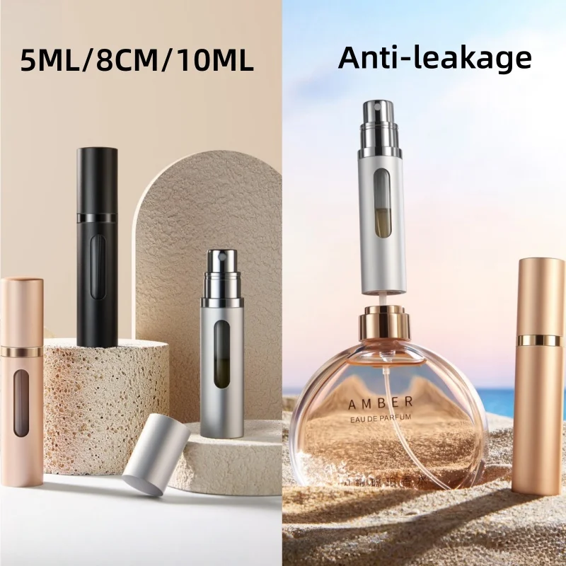 Portable 5/8/10ml Mini Perfume Refill Bottle Refillable Spray Jar Scent Pump Cosmetic Containers Travel Atomizer