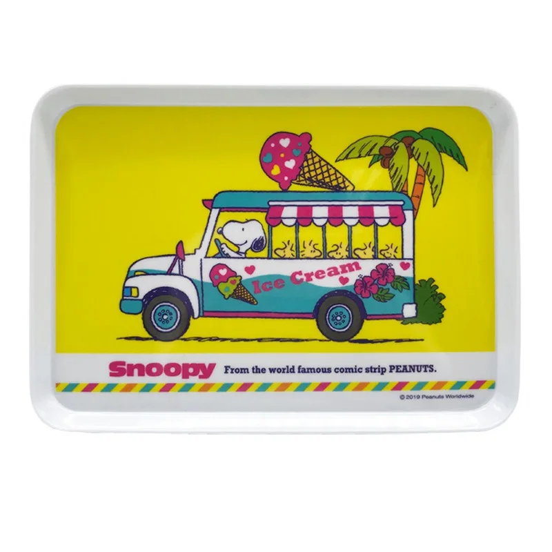 Snoopy Tablett Snack Food Dish Teller Teller Kuchen Obst Dessert Gerichte Home dekorative Küche Veranstalter Frühstück Brot Tablett Geschenk