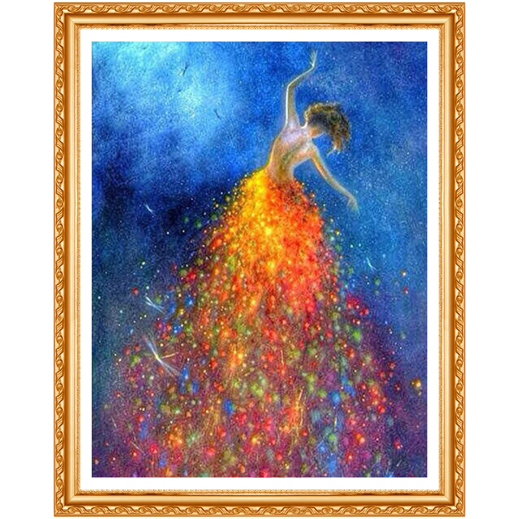 2021 Direct Selling Portrait Diy Diamond Painting Cross Stitch  Embroidery New Fashion Oil Beauty Dancing Girls Paint Arts