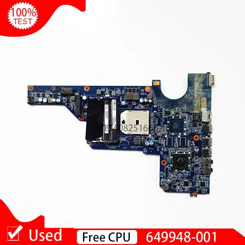 Used Laptop Motherboard For HP Pavilion G6 G4 G7 G4-1000 Series PN 649948-001 DA0R23MB6D1 DA0R23MB6D0 REV D DDR3 Main Board