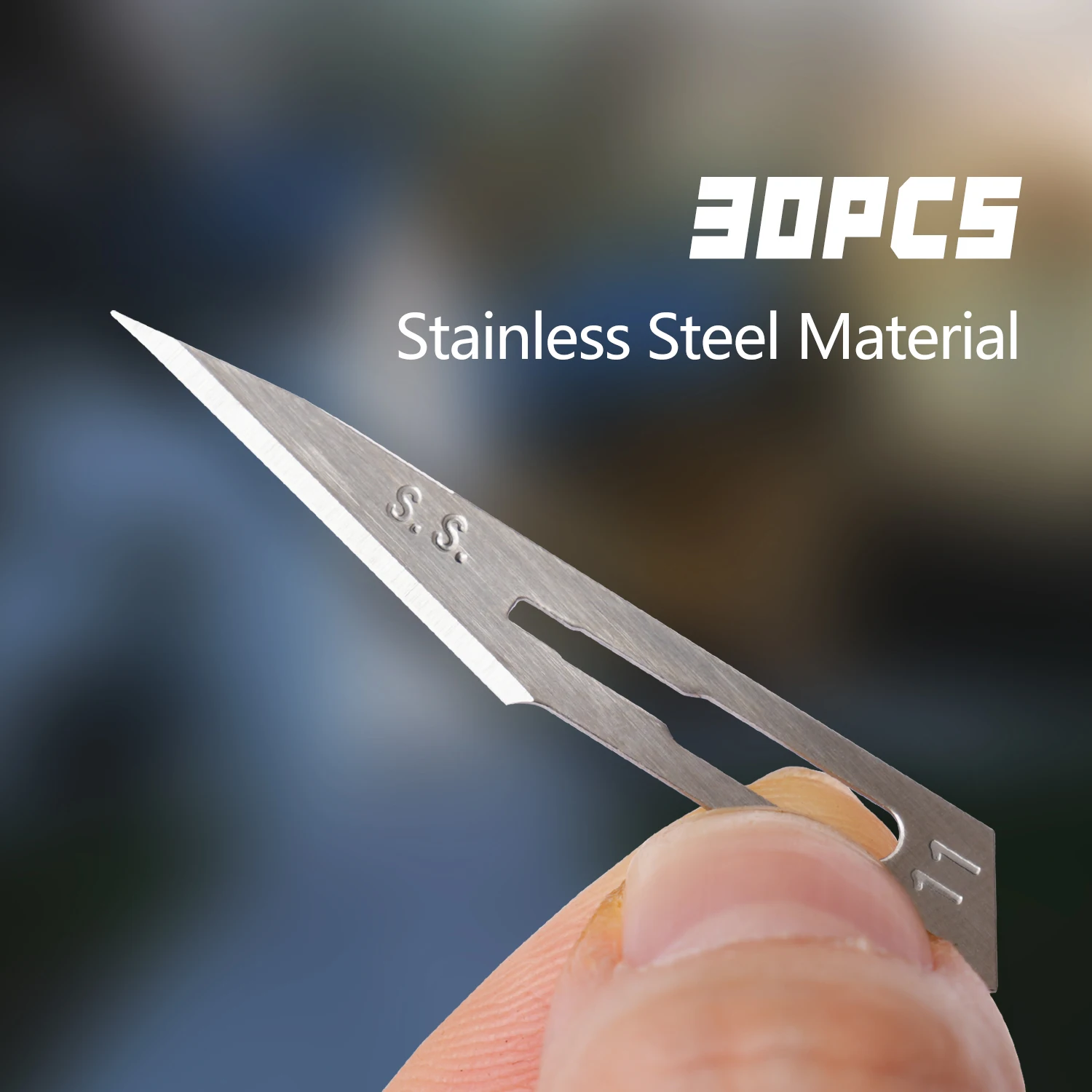 TGZUO No.11 stainless steel blade Each one is Individually packaged 30pcs blade Used for cutting paper, cutting, sharp blades