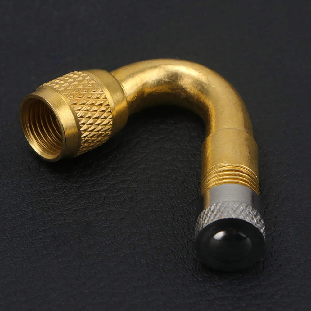 3 Pcs Inflatable Nozzle Valve Stem Fitting Car Gadgets Extenders Copper 45 Degree Tire Extension