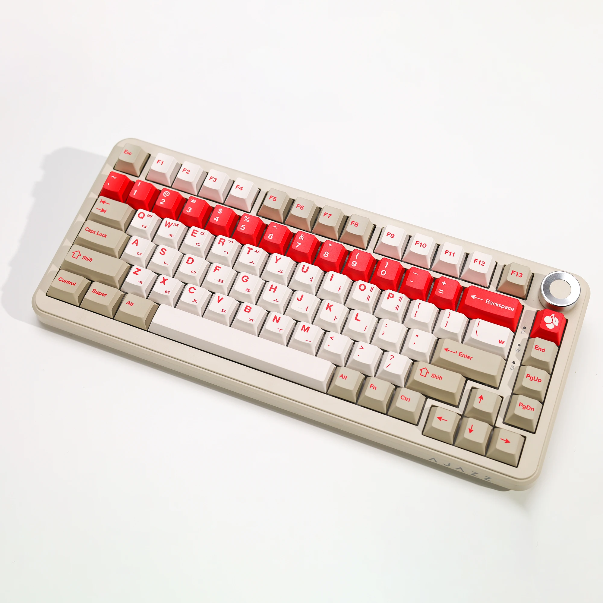 KBDiy GMK Red Alert Keycaps الكورية PBT 143 مفاتيح مجموعة ريترو أليس ISO الكرز الشخصي KeyCap للوحة المفاتيح الميكانيكية المخصصة لتقوم بها بنفسك 60 #4