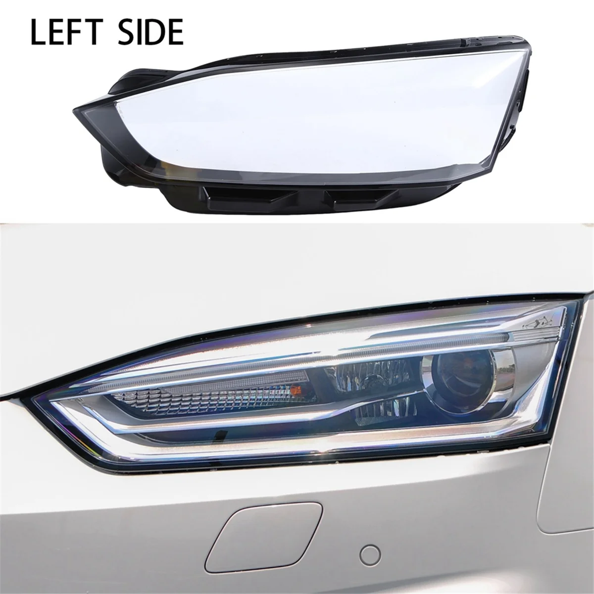 Car Headlight Lens for Audi A5 2017-2020 Front Head Light Lamp Cover Transparent Mask Shell Lampshade Glass Left