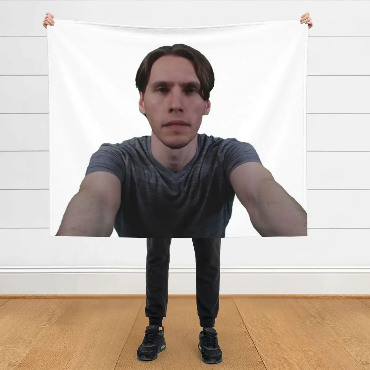 

jerma holds you Throw Blanket manga Tourist Hair Furry Blankets